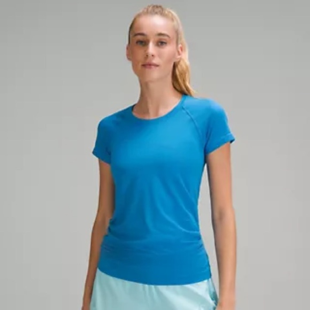 EUC Swiftly Tech Short-Sleeve Shirt 2.0 poolside sz 6